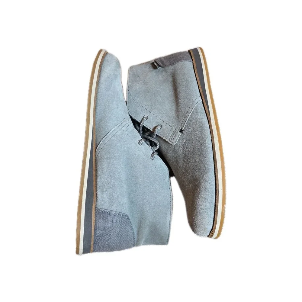 Hari Mari Mens Adobe Mens‎ Chukka Boots Size 13 Gray Suede Motocyle Work Shoes
